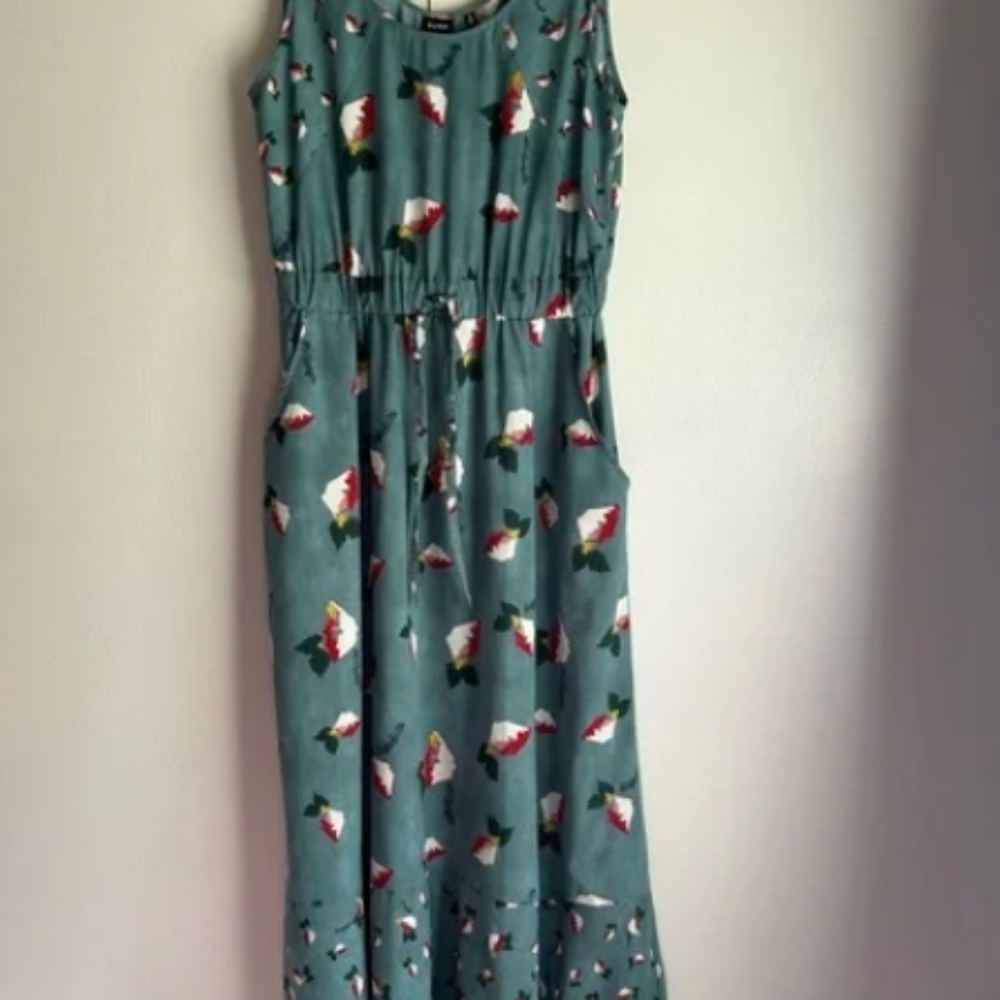Floral printed long skirt